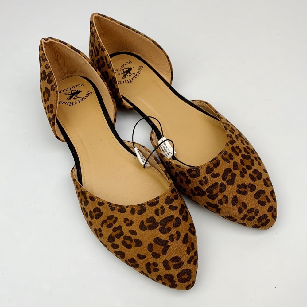 Beverly Hills Polo Club Kennedy Leopard Print Flat
